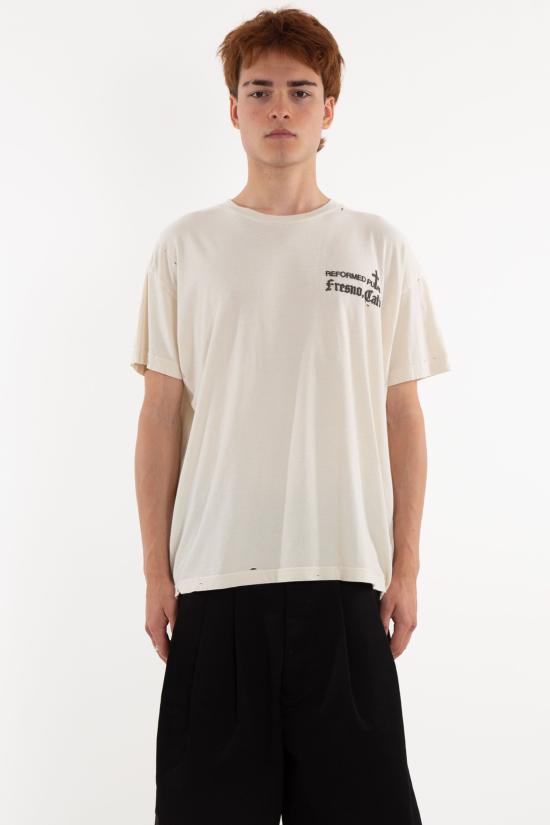 25SS 윌리 차바리아 반팔 티셔츠 WCJSY0060 013 OFF WHITE White
