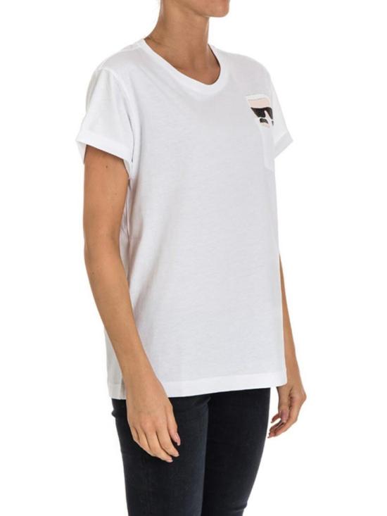  칼라거펠트 반팔 티셔츠 201W1712100 White - KARL LAGERFELD