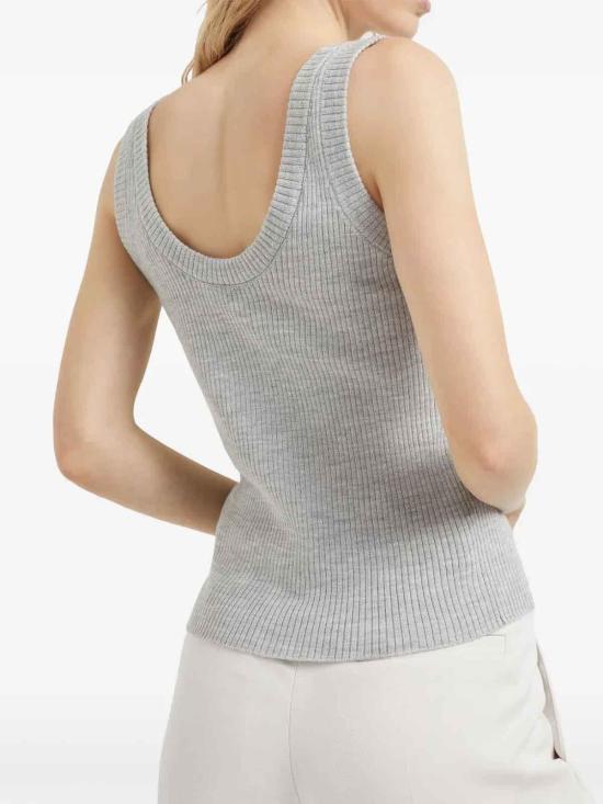 25SS 브루넬로 쿠치넬리 민소매 티셔츠 MLV110210C072 Grey - BRUNELLO CUCINELLI