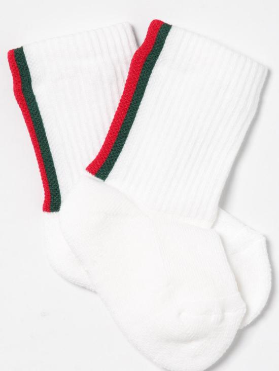 26SS [키즈] 구찌 발목 양말 8113553KABR 9066 White - GUCCI