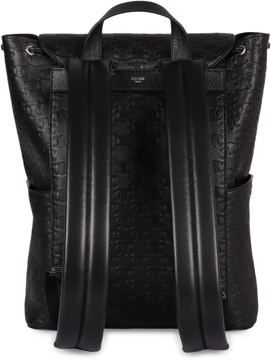  셀린느 트리옹프 엠보싱 카프스킨 백팩 120813GLK 38SI BLACK DOM - CELINE