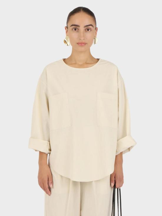  Modern Weaving 반팔 티셔츠 모던 위빙 포켓 포포버 탑