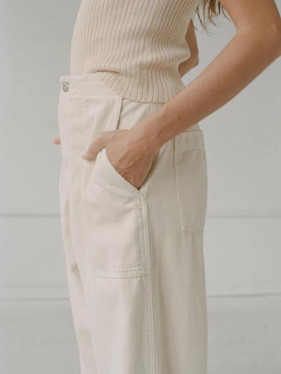  샤이나 모트 크롭 팬츠 페인터 팬츠 - SHAINA MOTE