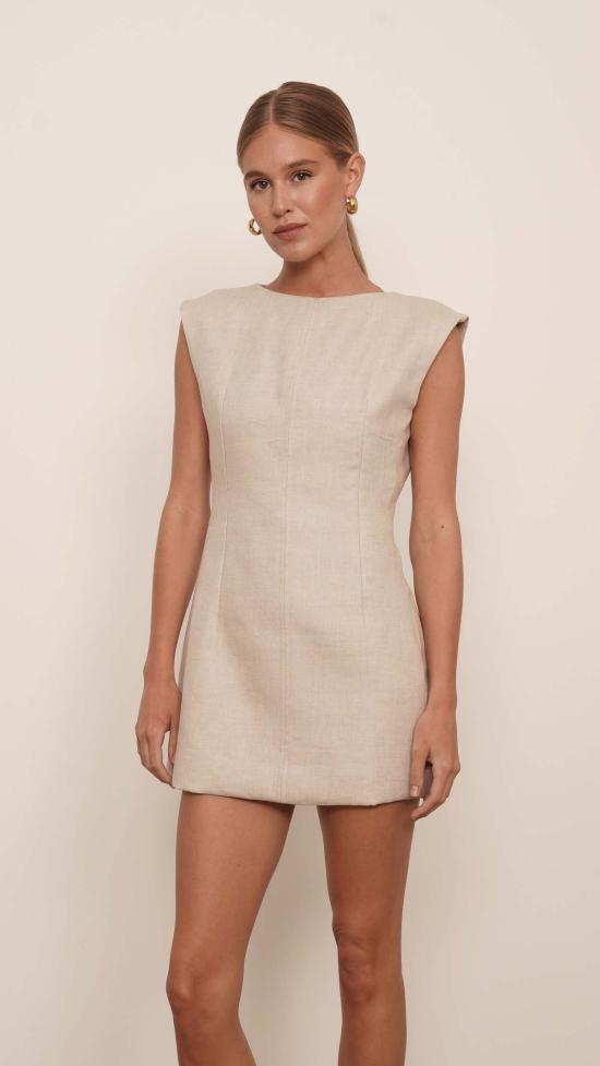  파렌테지 숏 원피스 마티스 리넨 드레스 오트 - PARENTEZI