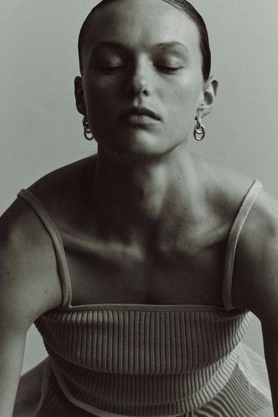  아그메스 이어링 Agmes Ellipses Hoops 스털링 실버 - AGMES