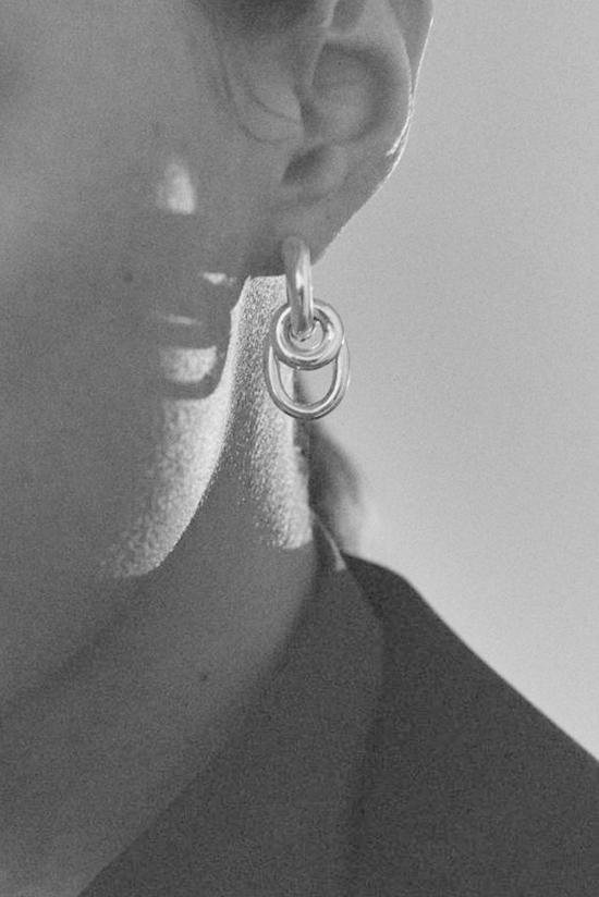  아그메스 이어링 Agmes Ellipses Hoops 스털링 실버