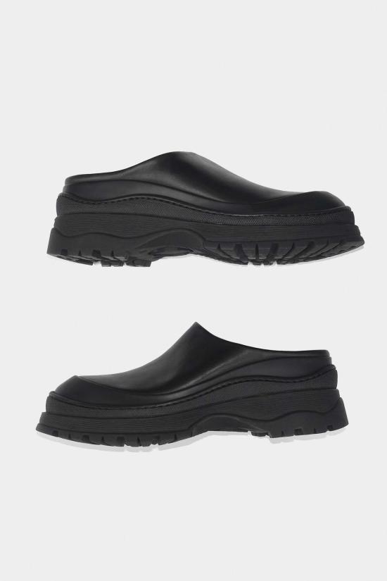  레이첼 코미 로퍼 바라 뮬 블랙