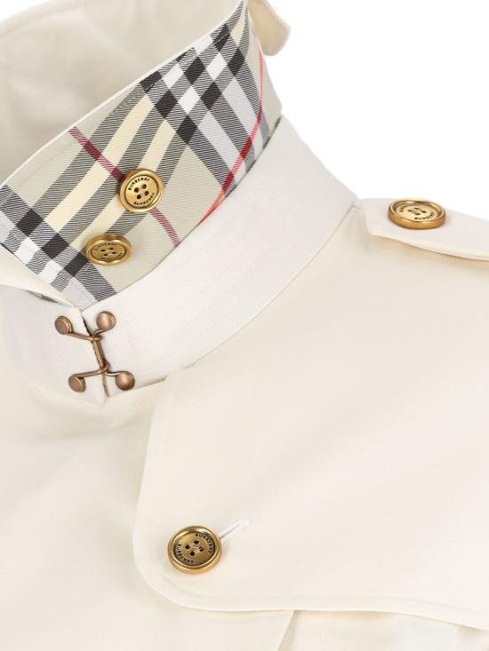25FW 버버리 미드렝스 개버딘 켄싱턴 트렌치 코트 코튼  8111149C2205 WHITE - BURBERRY
