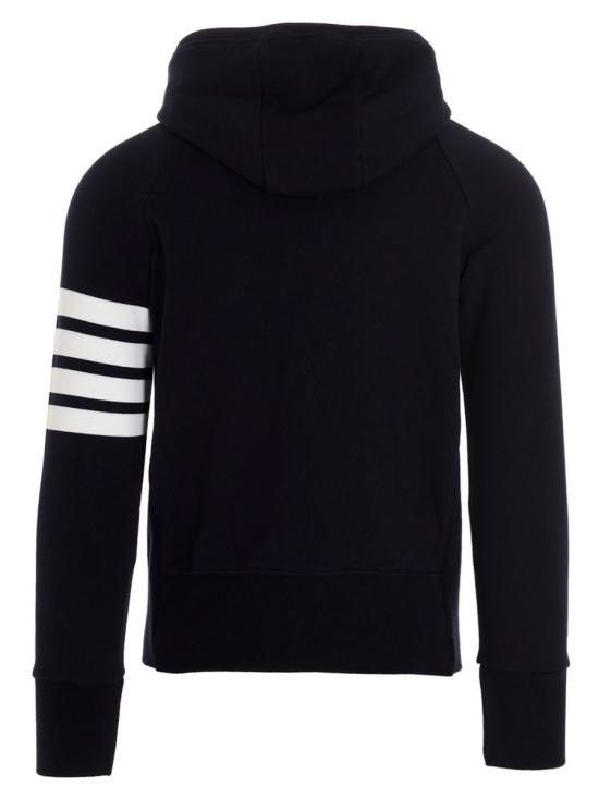  톰브라운 사선완장 투웨이 후드집업 MJT022H00535461 BLUE - THOM BROWNE