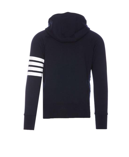  톰브라운 사선완장 투웨이 후드집업 MJT022H00535461 BLUE - THOM BROWNE