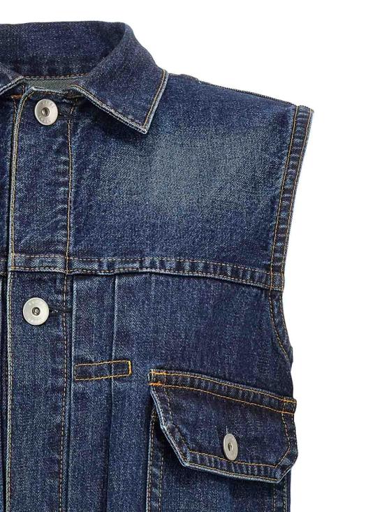 25SS 사카이 미디 스커트 2507823401 Blue - SACAI