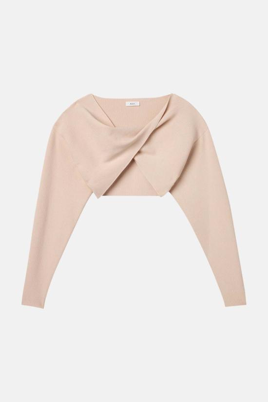  에이엘씨 긴팔 티셔츠 A.L.C. 그리어 볼레로 글레이스 크림 - A.L.C.