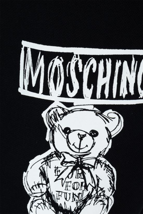 24FW 모스키노 스트레이트 팬츠 242ZR0329 1555 FANTASIA NERO - MOSCHINO