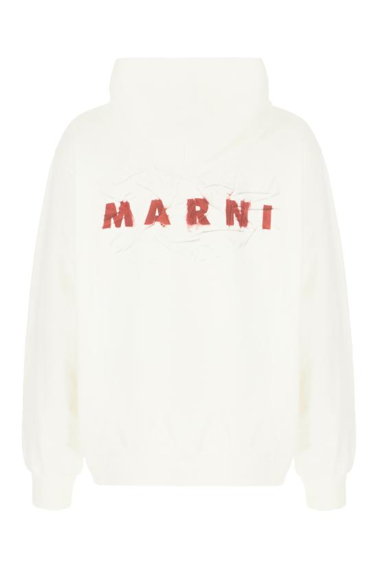  마르니 후드 티셔츠 FUMU0067POUSCW96 LOW02 NATURAL WHITE - MARNI