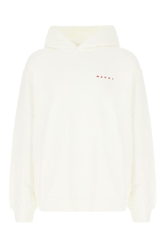  마르니 후드 티셔츠 FUMU0067POUSCW96 LOW02 NATURAL WHITE
