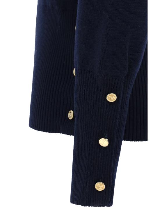 26SS 톰브라운 울 밀라노 스티치 클래식 4바 풀오버 니트 FKA239A00014 415 BLUE - THOM BROWNE