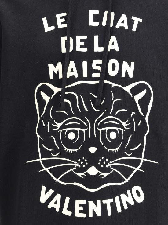 25FW 발렌티노 가라바니 후드 티셔츠 7V3MF28NB33 9RA BLACK - VALENTINO GARAVANI