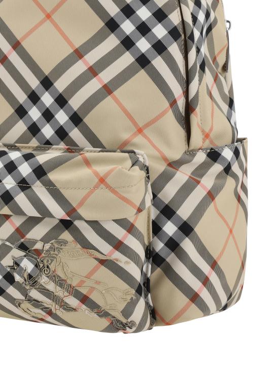 26SS 버버리 스몰 체크 프린트 백팩 8102354 B9368 BEIGE - BURBERRY