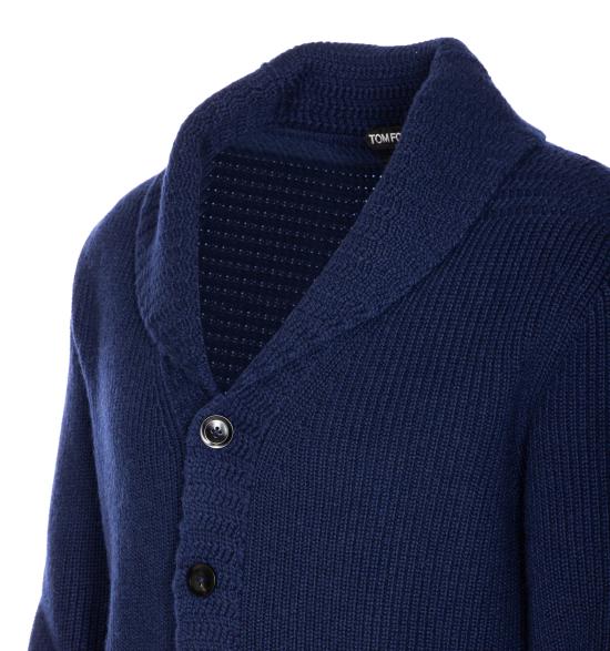 25FW 톰포드 가디건 KLL003 YMK074HB745 Blue - TOMFORD