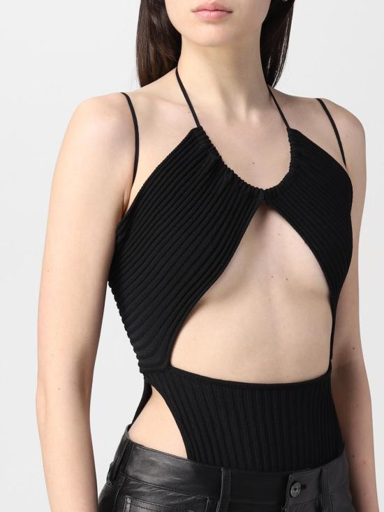 25FW 안드레아 아다모 민소매 티셔츠 ADPS23BO05947473 004 Black - ANDREA ADAMO