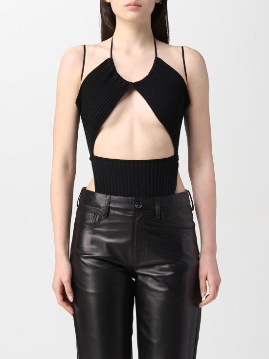 25FW 안드레아 아다모 민소매 티셔츠 ADPS23BO05947473 004 Black