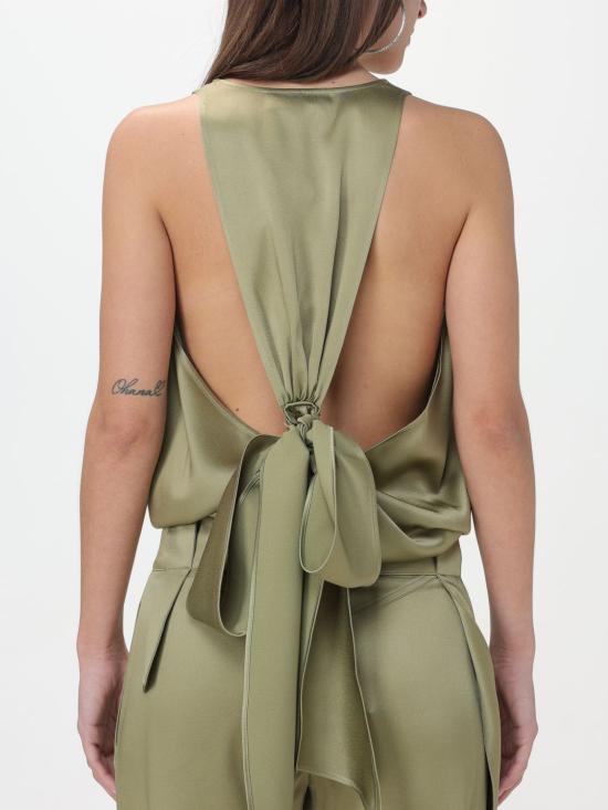  블루마린 민소매 티셔츠 2C242A N04A1 Green - BLUMARINE