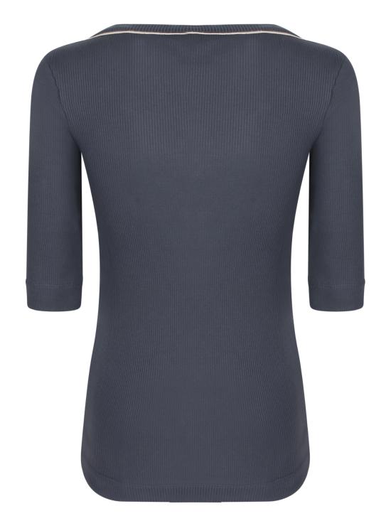 25SS 브루넬로 쿠치넬리 반팔 티셔츠 MG902FP302 CUC78 Black - BRUNELLO CUCINELLI