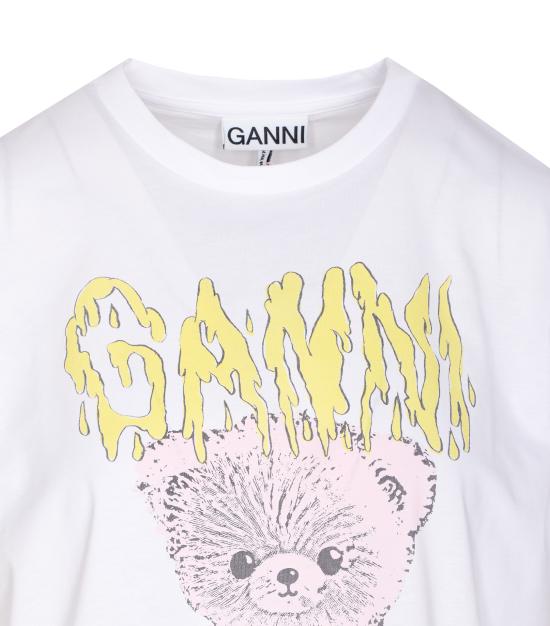 25FW 가니 반팔 티셔츠 T4289 151 White - GANNI