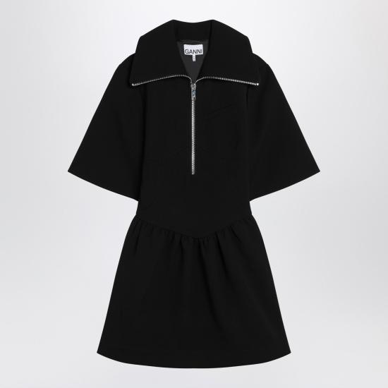 25FW 가니 숏 원피스 W02576752 Black