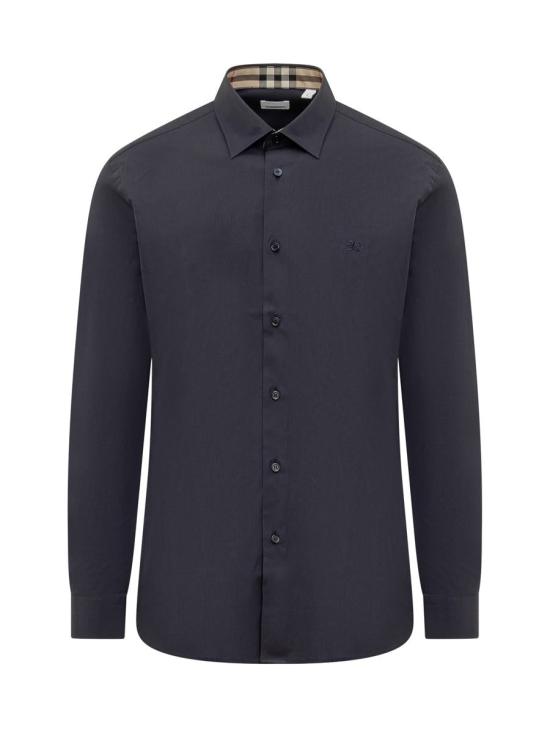 25FW 버버리 스트레치 코튼 셔츠 8071800 A1222 BLUE