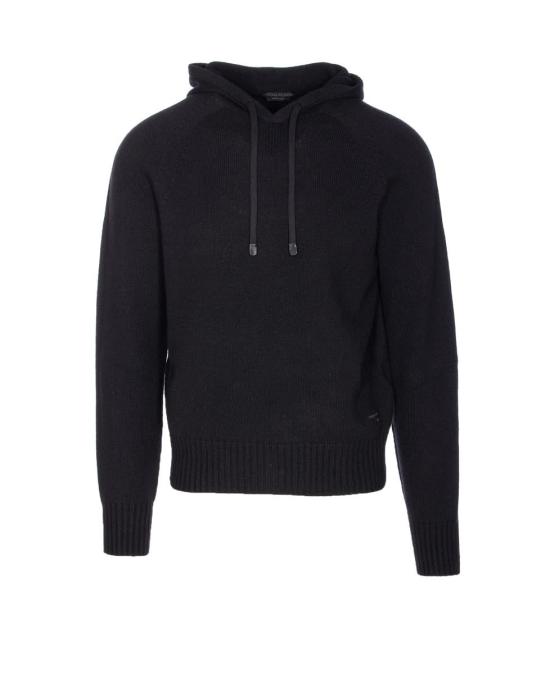 25FW 톰포드 후드 티셔츠 KOL003YMK069LB999 Black