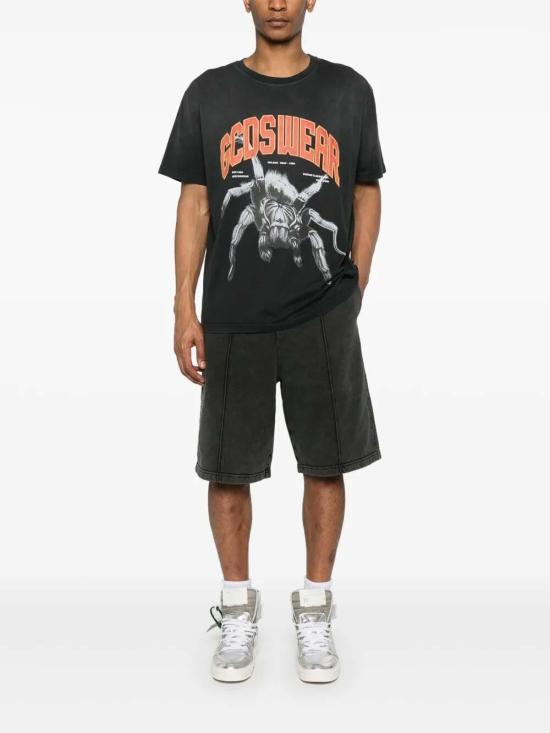 25SS 지씨디에스 반팔 티셔츠 B1CM2321JH8 99 Black - GCDS