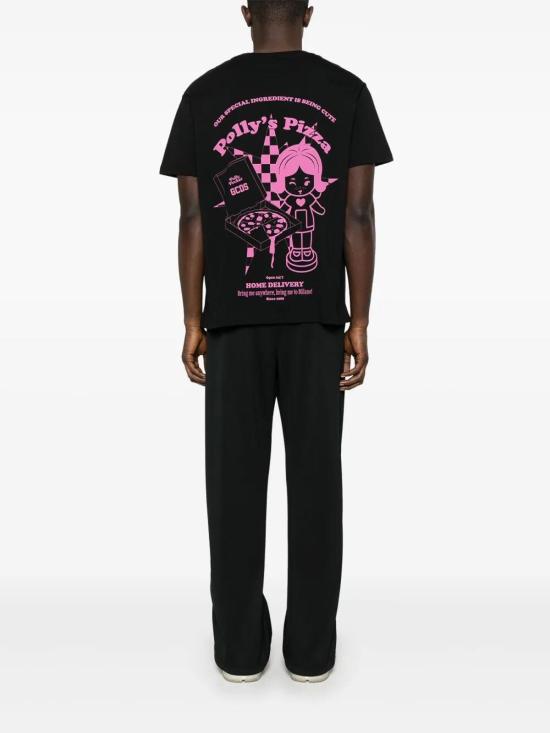 25SS 지씨디에스 반팔 티셔츠 B1MM2305JH9 99 Black - GCDS