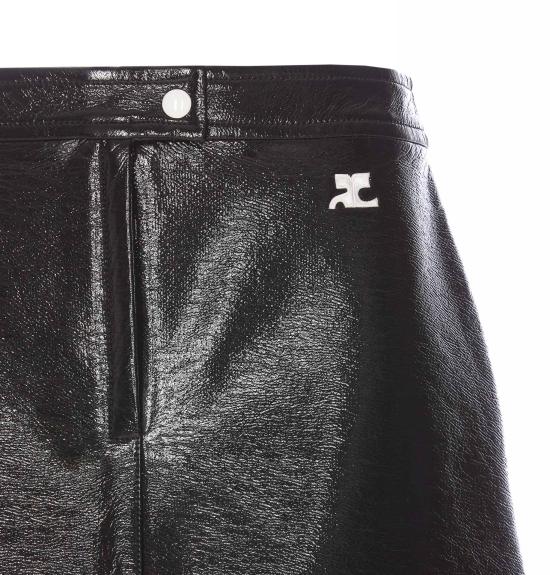25FW 쿠레쥬 미디 스커트 PERCJU001VY0014 9999 Black - COURREGES