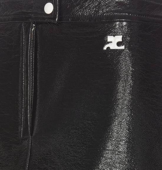 25FW 쿠레쥬 미디 스커트 PERCJU001VY0014 9999 Black - COURREGES