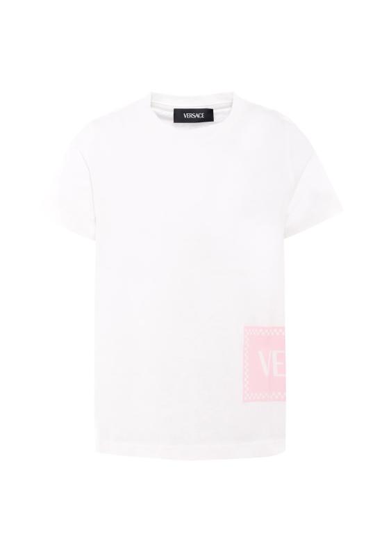 25FW [키즈] 베르사체 티셔츠 1018342 1A15441 2WL90 WHITE