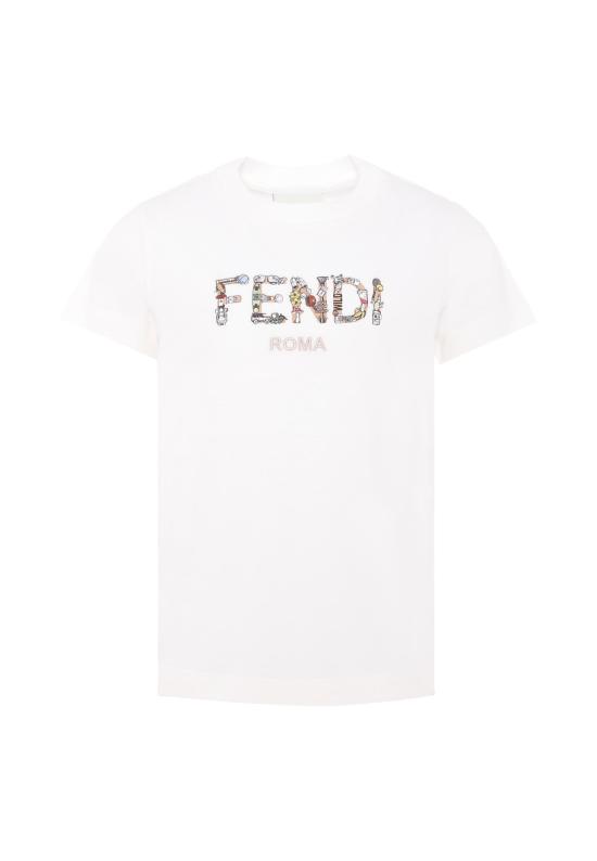 26SS [키즈] 펜디 티셔츠 JMI487 7AJ F0TU9 WHITE