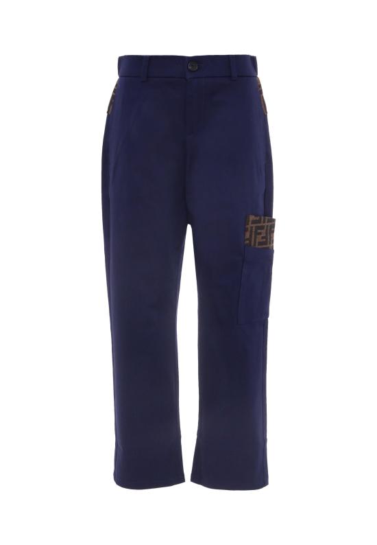 25FW [키즈] 펜디 스트레이트 팬츠 JMF545 AS5Y F1I11 BLUE