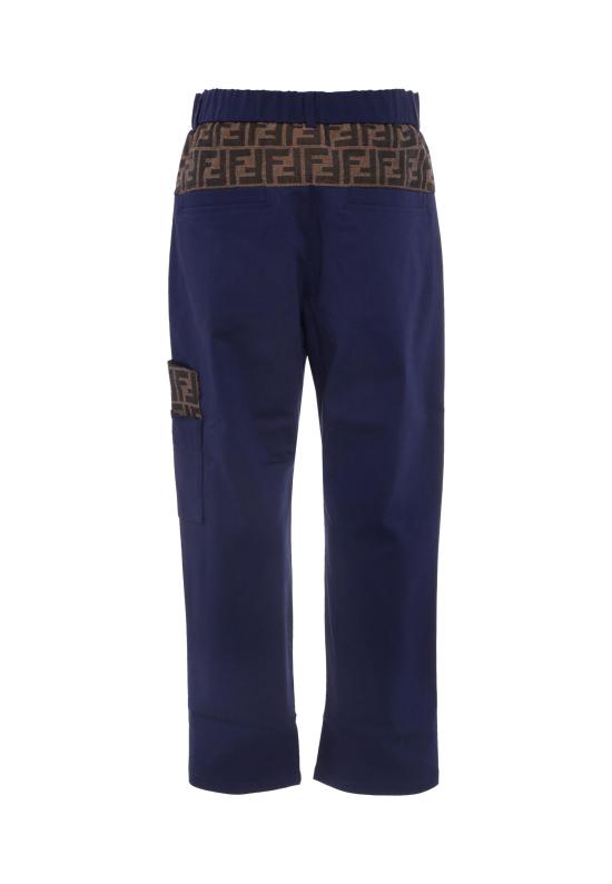 25FW [키즈] 펜디 스트레이트 팬츠 JMF545 AS5Y F1I11 BLUE - FENDI