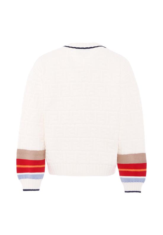 26SS [키즈] 펜디 가디건 JMG130 AUKN F0TU9 IVORY - FENDI