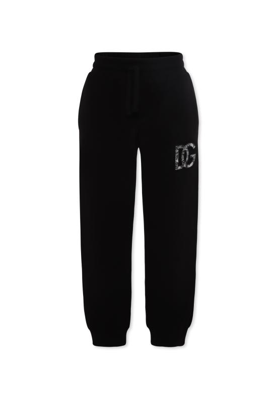25FW [키즈] 돌체앤가바나 트레이닝/조거 팬츠 L4JPIG G7PEM N0000 BLACK
