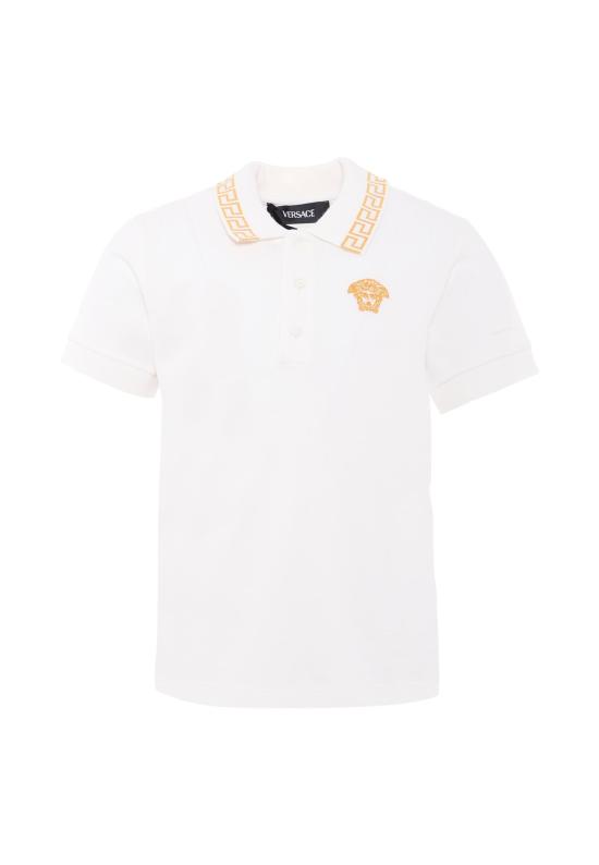 25FW [키즈] 베르사체 폴로 셔츠 1018495 1A13012 2W110 IVORY