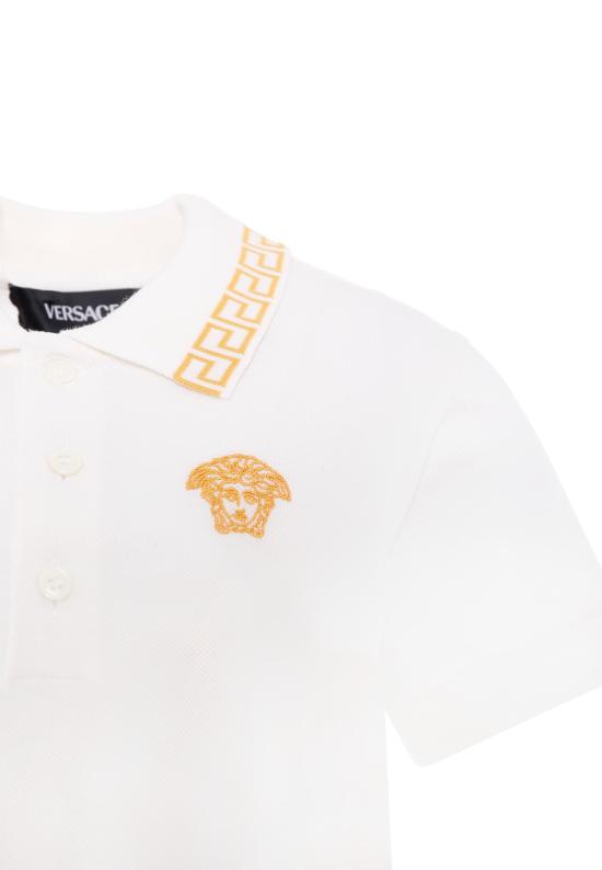 25FW [키즈] 베르사체 폴로 셔츠 1018495 1A13012 2W110 IVORY - VERSACE