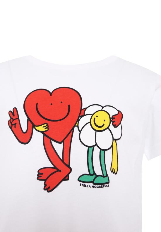 25FW [키즈] 스텔라 맥카트니 티셔츠 TX8A41 Z0434 100 WHITE - STELLA MCCARTNEY