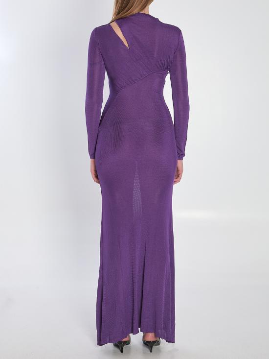 25FW 셀프 포트레이트 롱 원피스 PF25086XPU PURPLE - SELF PORTRAIT