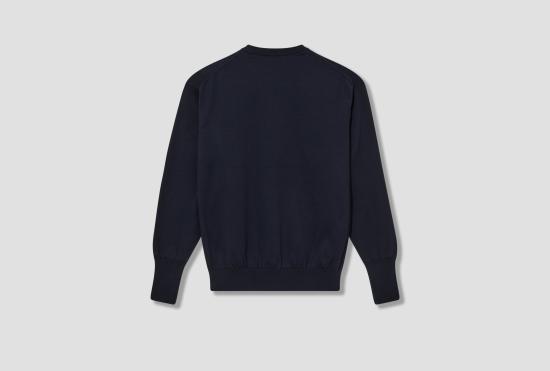 25SS A.PRESSE 스웨터 코튼 니트 롱/슬림 티셔츠 25SAP-03-01K 네이비 - A.PRESSE