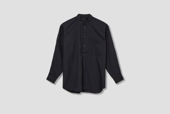 25SS DAIWA PIER39 긴팔 셔츠 테크 레귤러 스트라이프  L/S 88-11-0053-704 블랙