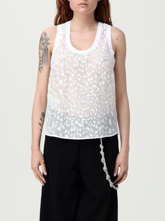 25FW 핑코 민소매 티셔츠 105260A2MN Z04 White