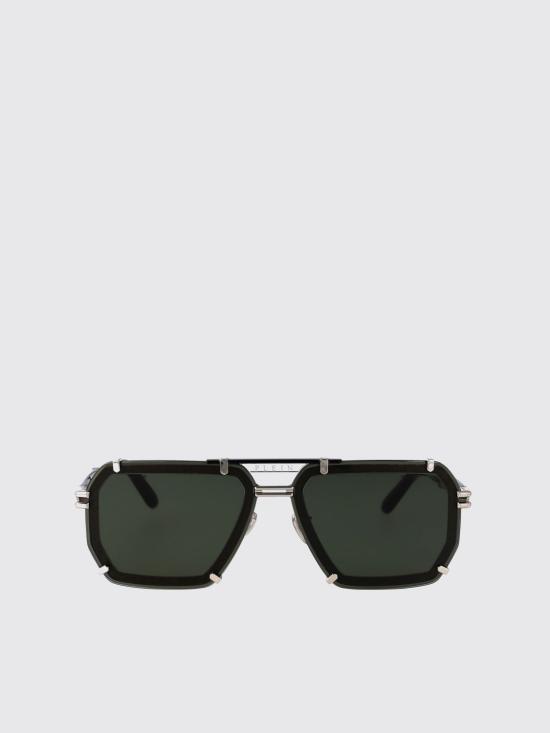 25FW 필립 플레인 선글라스 SPP131 SILVER Green - PHILIPP PLEIN