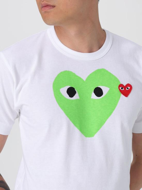 25SS 꼼데가르송 반팔 티셔츠 AXT106051 3 Green - COMME DES GARCONS